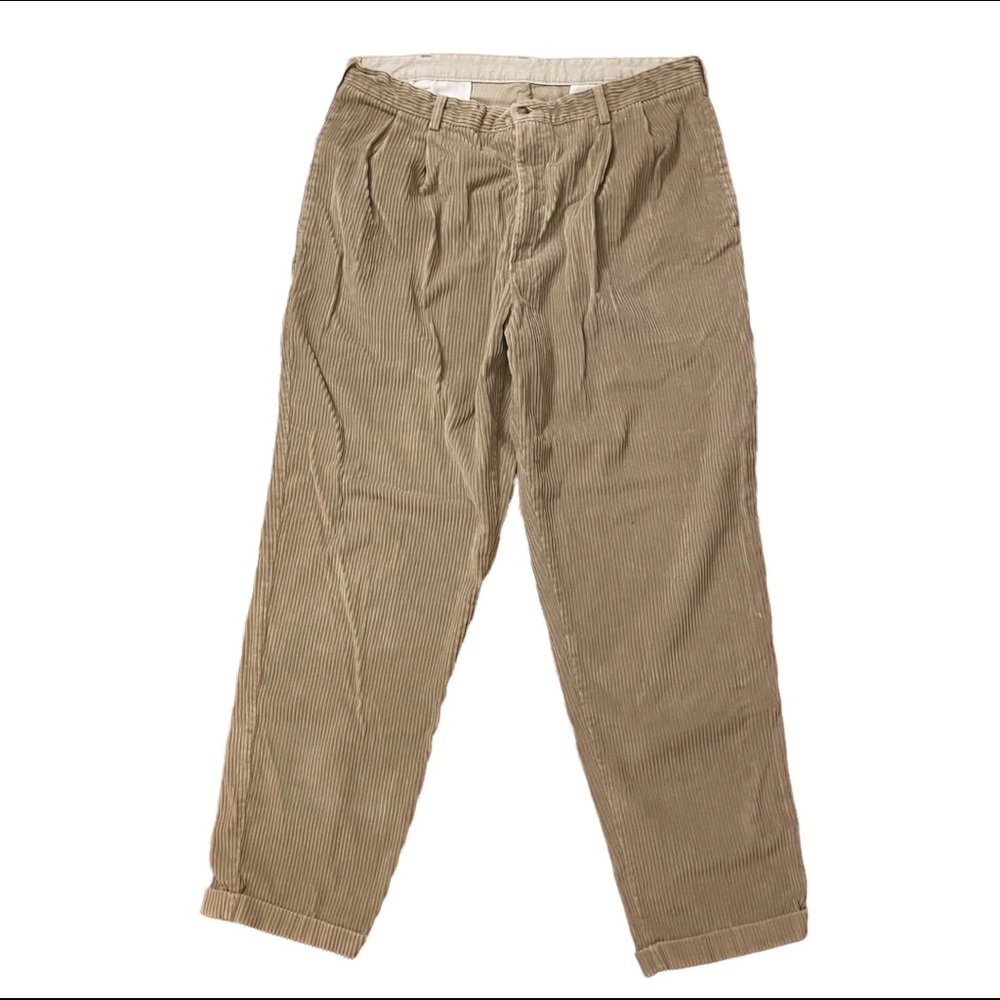 Bill Blass Casuals Wide Wale Cuffed Corduroy Pants  - Sz 38/32